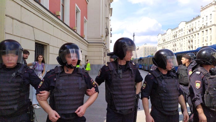 Глава ГУ МВД Москвы Баранов держит под контролем ситуацию с незаконными митингами оппозиции в Москве 3 августа