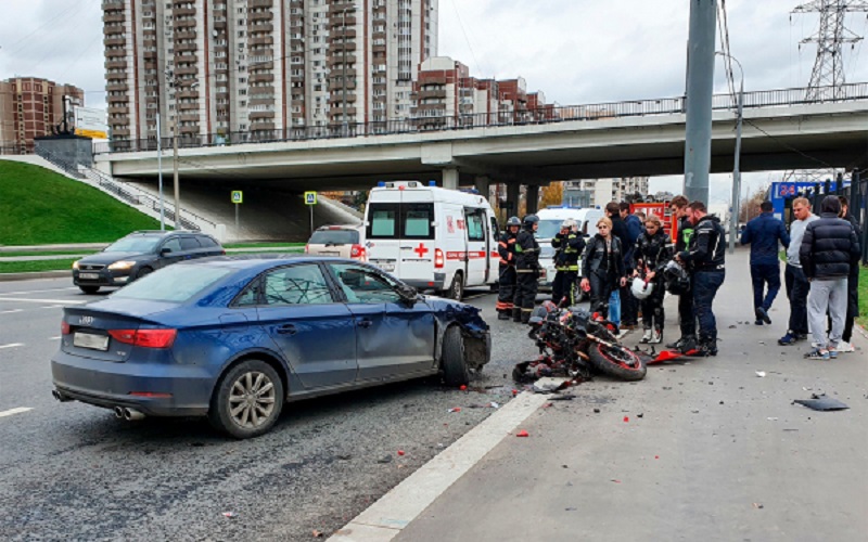 В Москве количество аварий с участием мотоциклистов снизилось на 14%